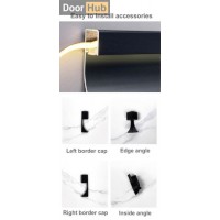 5cm Surface-Mounted LED Skirting | FLL-A-9-A5 Visible Light Baseboard | DoorHub UAE